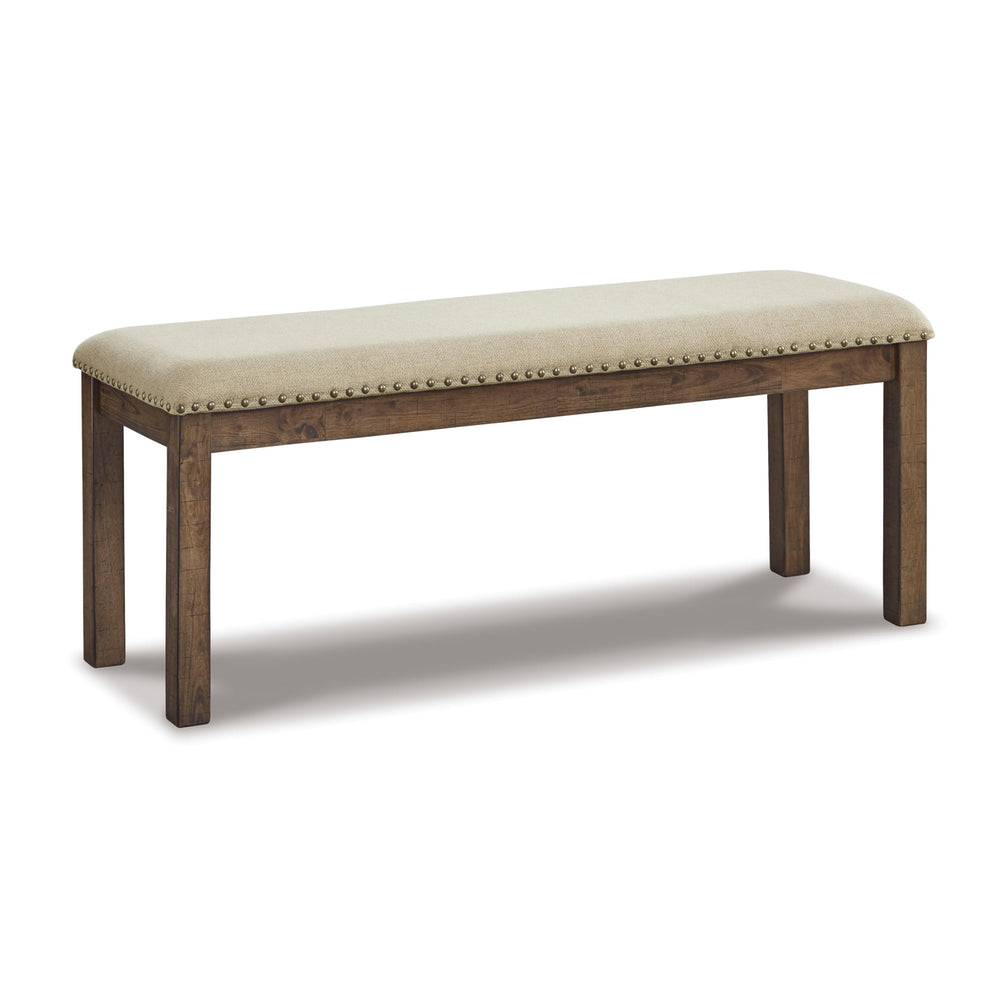 Upholstered Dining Bench with Nailhead Trim
