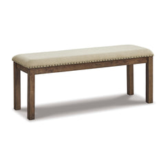 Upholstered Dining Bench with Nailhead Trim
