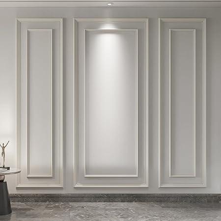 Bilinear Frame Wall Molding Set – 6 Frames, Glue-On, Polystyrene