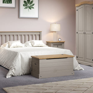 Wooden Storage Trunk & Entryway Bench