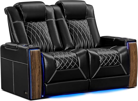 Home Theater Power Recliner Seating with Heat & Massage