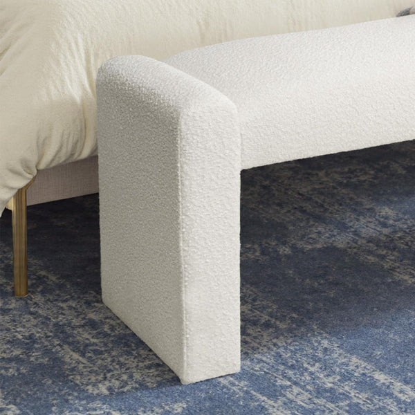 47" Upholstered Bench with Solid Wood Frame