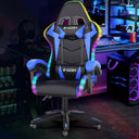 RGB Gaming Chair with Footrest & Lumbar Support