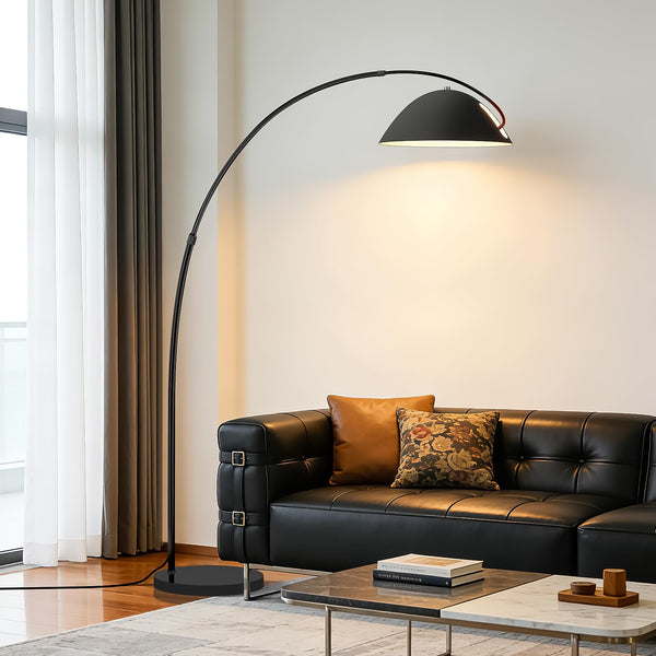 Arc Floor Lamp with Remote, Dimmable LED