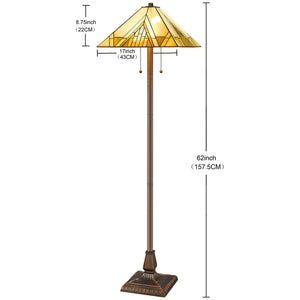 Tiffany Style Stained Glass Floor Lamp