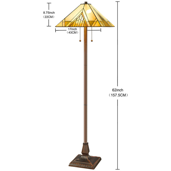 Tiffany Style Stained Glass Floor Lamp