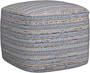 Knitted Cotton Jute Ottoman Pouf