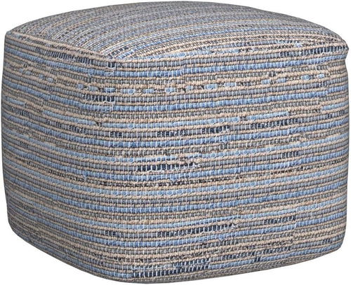 Knitted Cotton Jute Ottoman Pouf