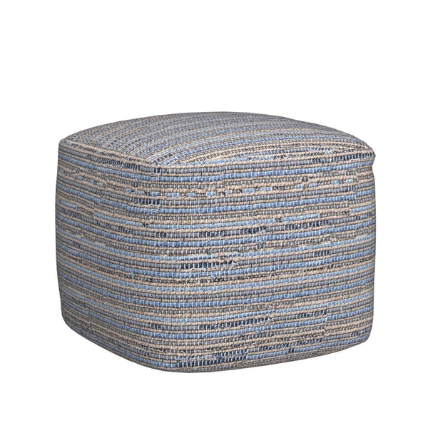 Knitted Cotton Jute Ottoman Pouf