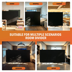 Blackout Room Divider – Freestanding Folding Privacy Screen