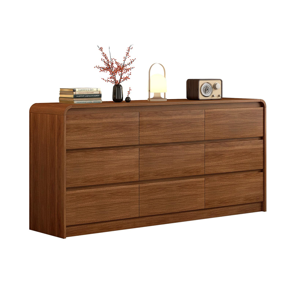 6-Drawer Dresser – Engineered Wood & Oak, 47.2"W