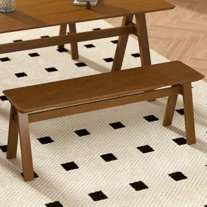 Solid Wood Dining Bench 47"