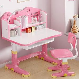 Height Adjustable Kids Desk and Chair Set