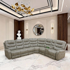 Power Reclining Sectional Sofa with USB Ports & Storage
