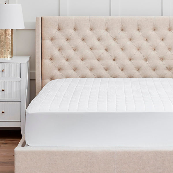 Organic Cotton Mattress Protector – Padded, Hypoallergenic, Breathable