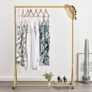 Freestanding Metal Clothing Rack