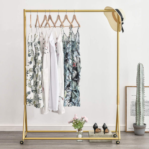 Freestanding Metal Clothing Rack