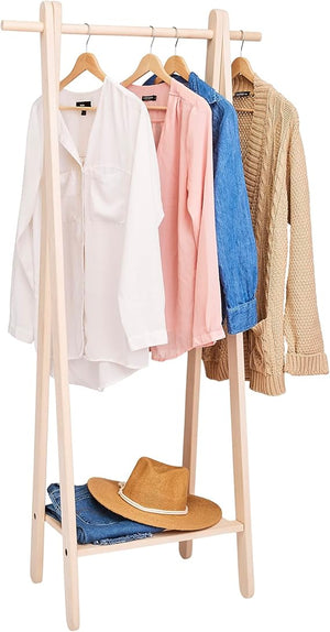 Solid Maple Wood Garment Rack