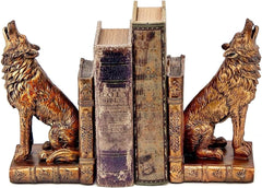 Wolf Bookends Set of 2