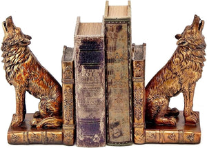 Wolf Bookends Set of 2