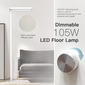 76" Dimmable LED Floor Lamp