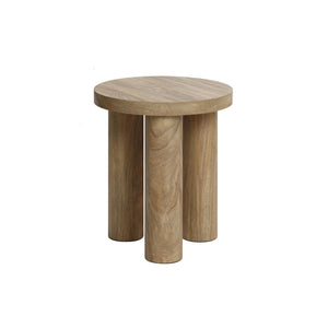 Round Side Table with 3 Pillar Legs