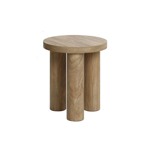 Round Side Table with 3 Pillar Legs