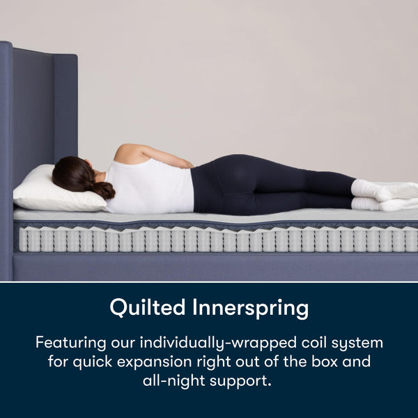 7-Inch Firm Mattress – Supportive Coils & Breathable Foam, Bed-in-a-Box