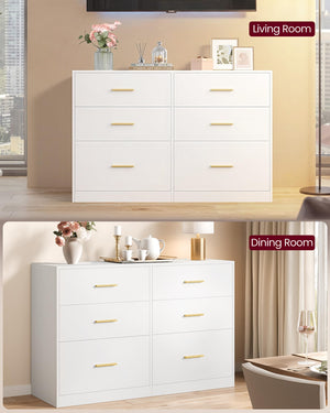 6-Drawer Dresser Chest of Drawers – Modern Bedroom Storage