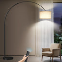 82" Arc Floor Lamp with Adjustable Arm & 3-Color LED