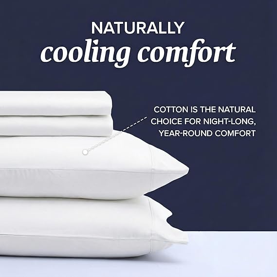 King Bed Sheet & Pillow Set – 4 Piece, 500TC Cotton, 16" Deep Pocket