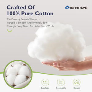 Stone Washed Cotton Duvet Cover Set with Pillowcases