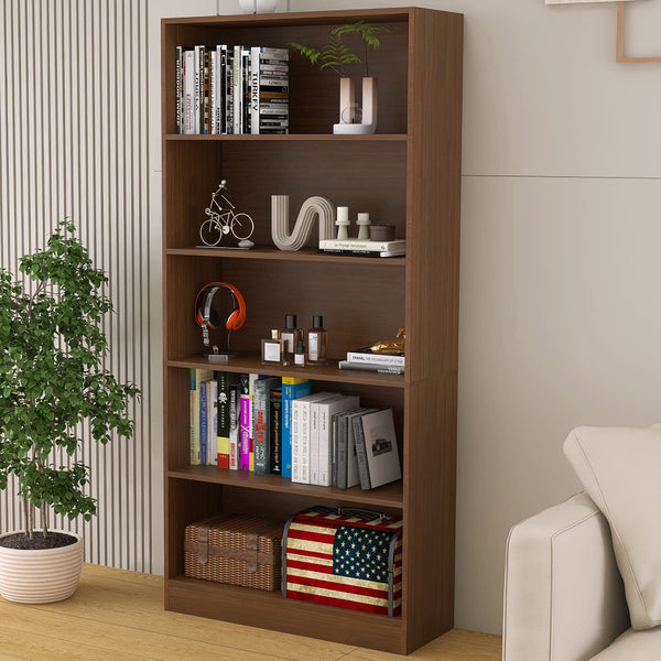 5-Shelf Freestanding Bookcase