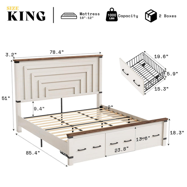 5-Piece Farmhouse King Bedroom Set