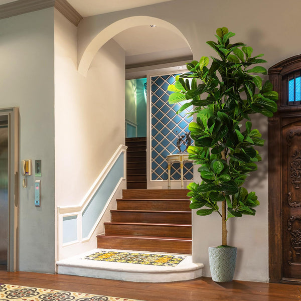 Artificial Fiddle Leaf Fig Tree with Nursery Pot