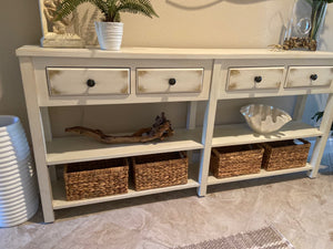 Water Hyacinth Storage Baskets – Handwoven Wicker Shelf Organizers