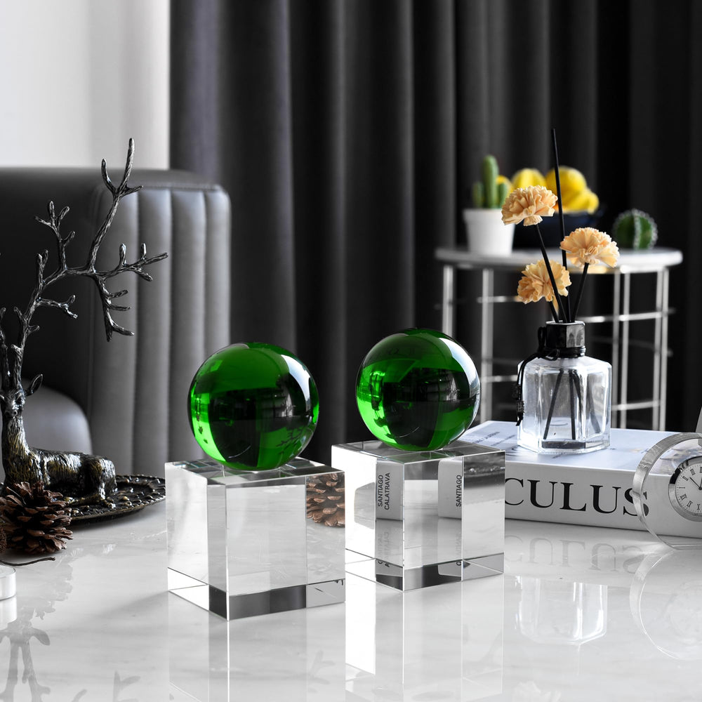Crystal Bookends Set of 2 with Gift Box