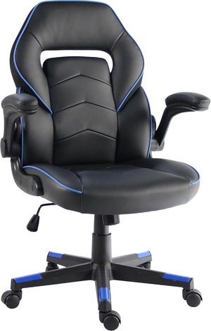 Ergonomic Gaming Chair with Flip-Up Armrests & 360° Swivel