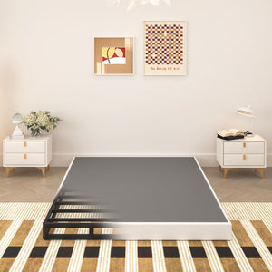 5 Inch Low Profile Metal Box Spring Mattress Foundation – Noise-Free, 3000 lbs