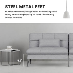 Convertible Futon Sofa Bed with Adjustable Backrest