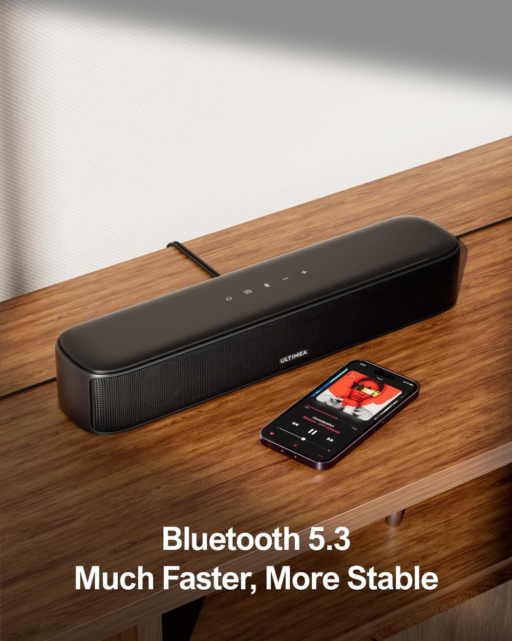 7.1ch Virtual Surround Sound Bar with 4 Surround Speakers & Subwoofer