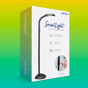 Full Spectrum LED Gooseneck Floor Lamp with Adjustable Brightness
