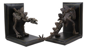 Stegosaurus Dinosaur Fossil Skeleton Bookends Set
