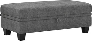 Storage Ottoman Bench with Hidden Storage