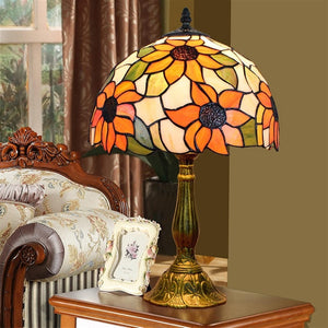 Tiffany Style Stained Glass Table Lamp