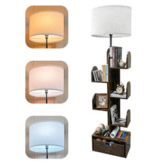 5-Tier Cactus Bookshelf Floor Lamp with Dimmable Lighting