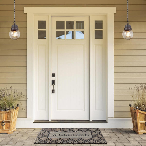 Non-Slip Rubber Doormat 24x36 Inch – Indoor Outdoor Entrance Mat