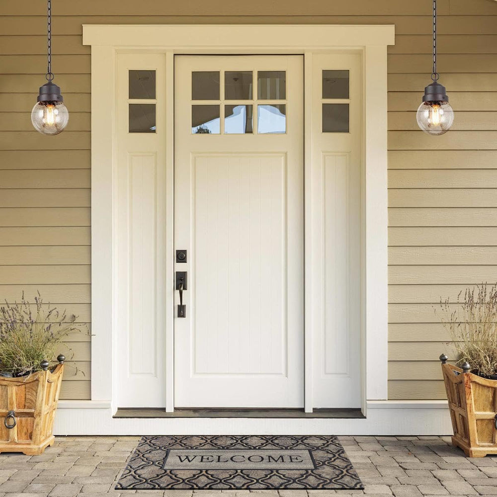 Non-Slip Rubber Doormat 24x36 Inch – Indoor Outdoor Entrance Mat