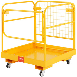 Collapsible Forklift Safety Cage Work Platform with Wheels