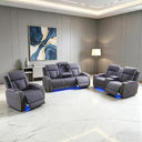 Power Reclining Sectional Sofa Set with USB Charging